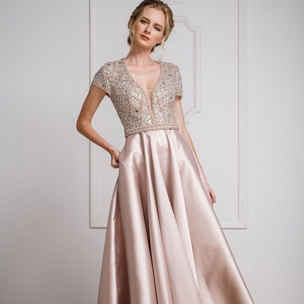 N/A Women FORMAL BEADED Mother Of The Bride DRESS 786